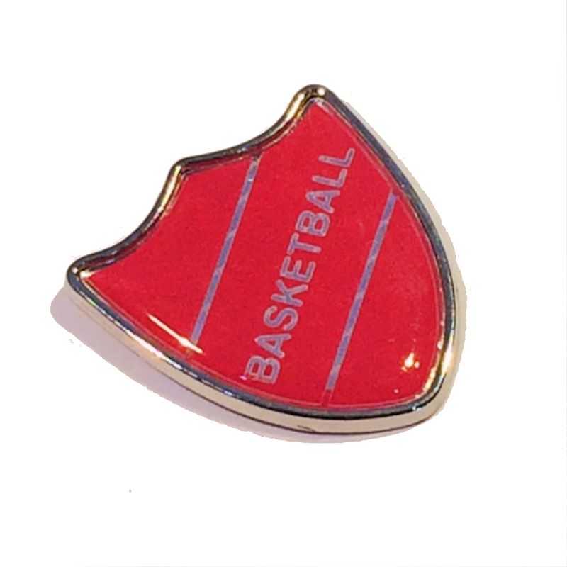 BASKETBALL shield badge